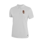 USC Trojan Women's Nike White SC Interlock Victory Solid Polo